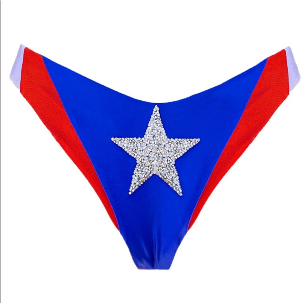 🇺🇸 🇵🇷 PUERTO RICO 🇵🇷🇺🇸 USA FLAG bikini - Picture 6 of 8